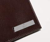  Ví Nam Gucci Bi-Fold Wallet With Metal Tag 'Brown' 