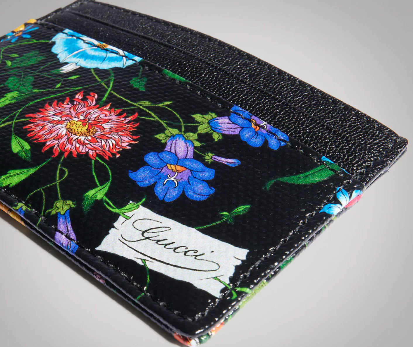  Ví Gucci Flora-Motif Card Case 'Multicolor' 