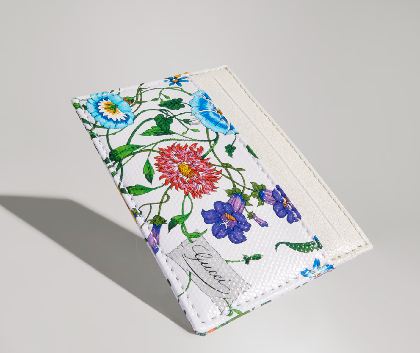 Ví Gucci Flora-Motif Card Case 'Multicolor' 