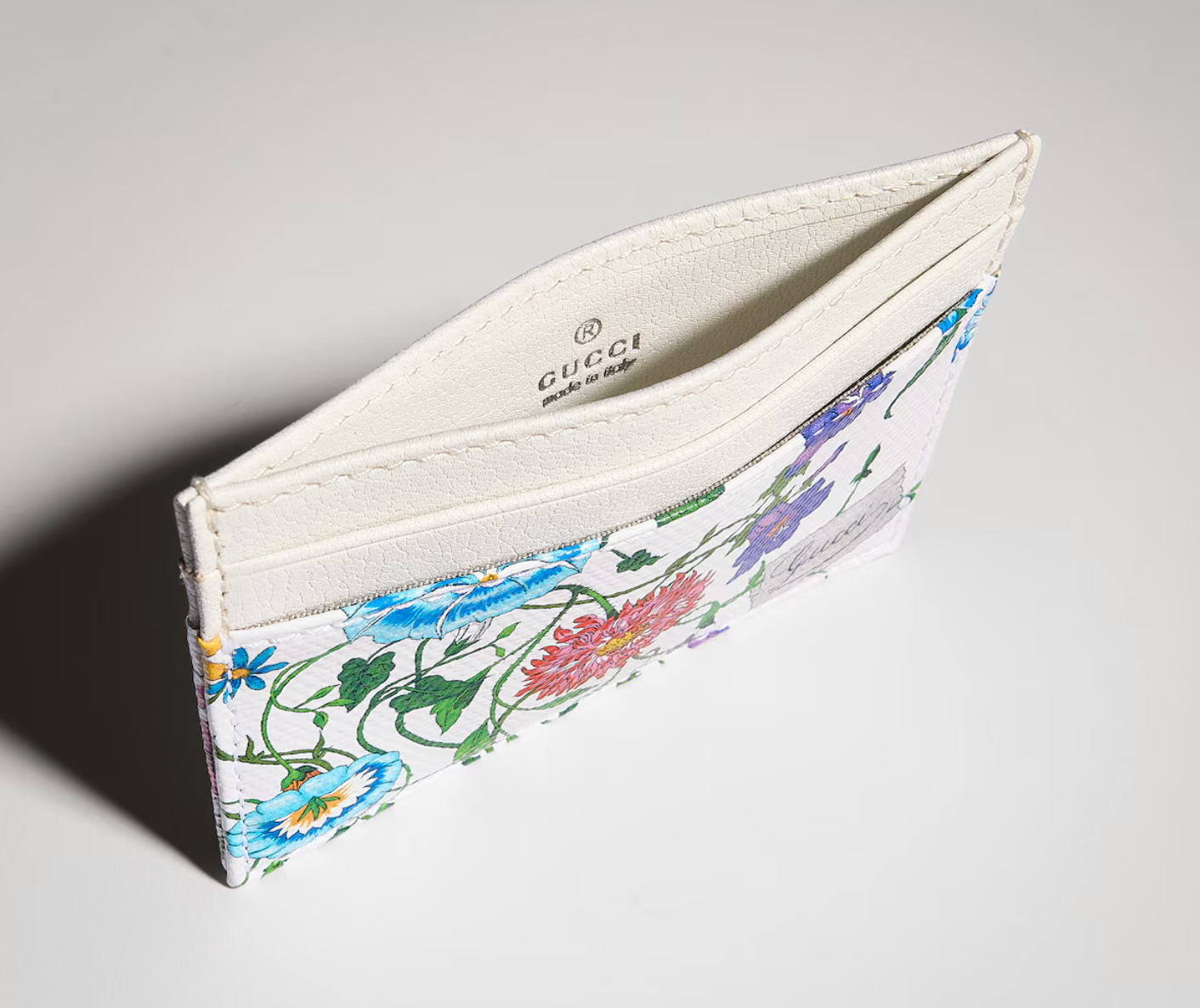  Ví Gucci Flora-Motif Card Case 'Multicolor' 