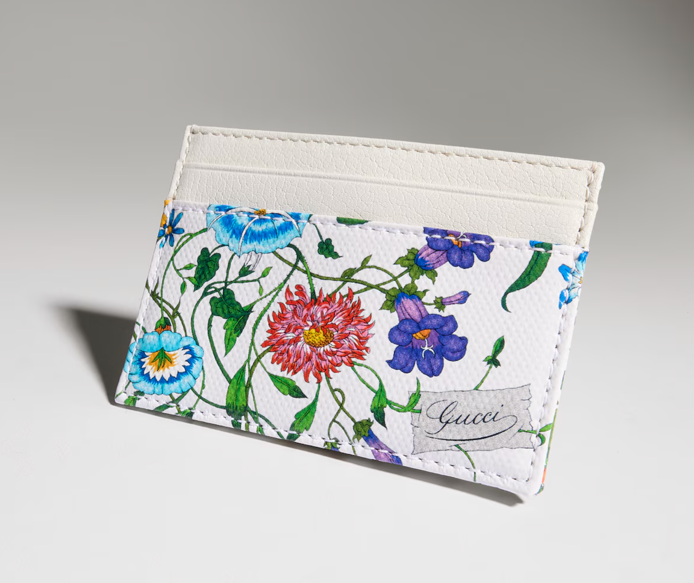 Ví Gucci Flora-Motif Card Case 'Multicolor' 