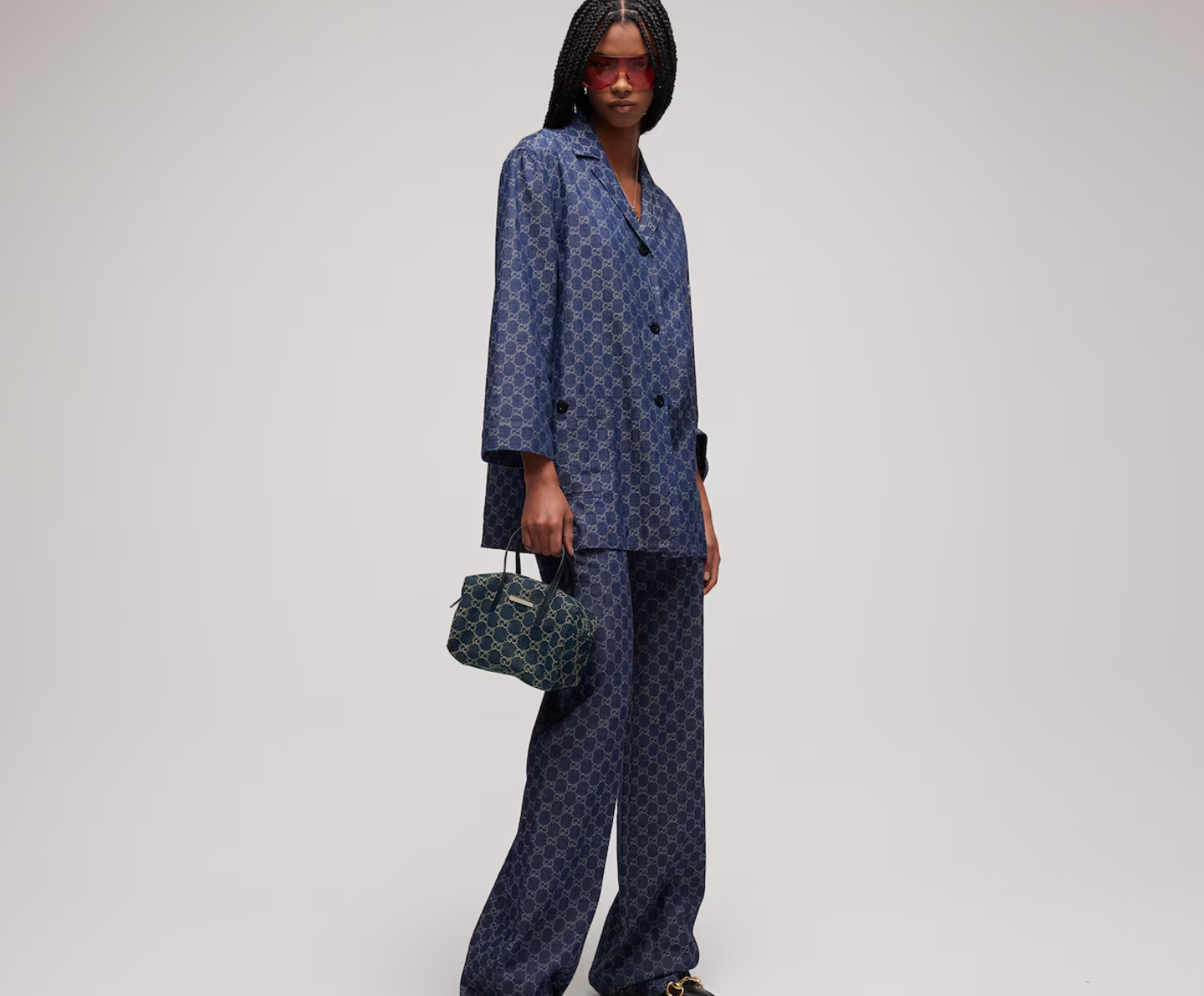  Túi Nữ Gucci Small Boston Bag 'Blue' 