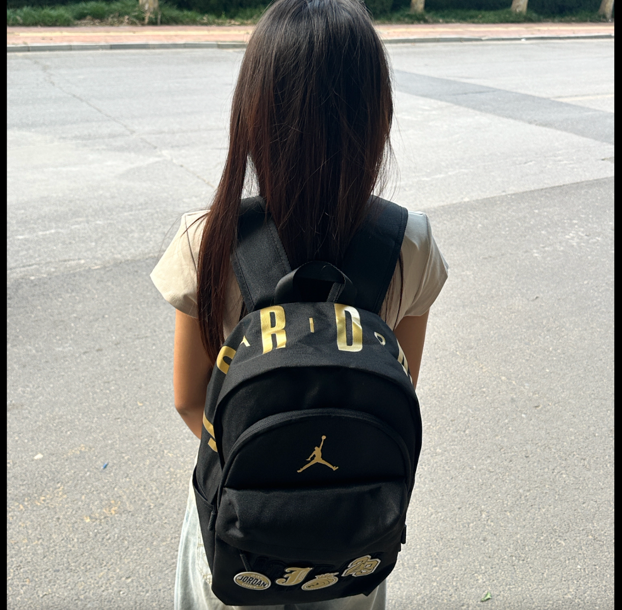  Balo Nike Air Jordan Logo Backpack 'Black' 