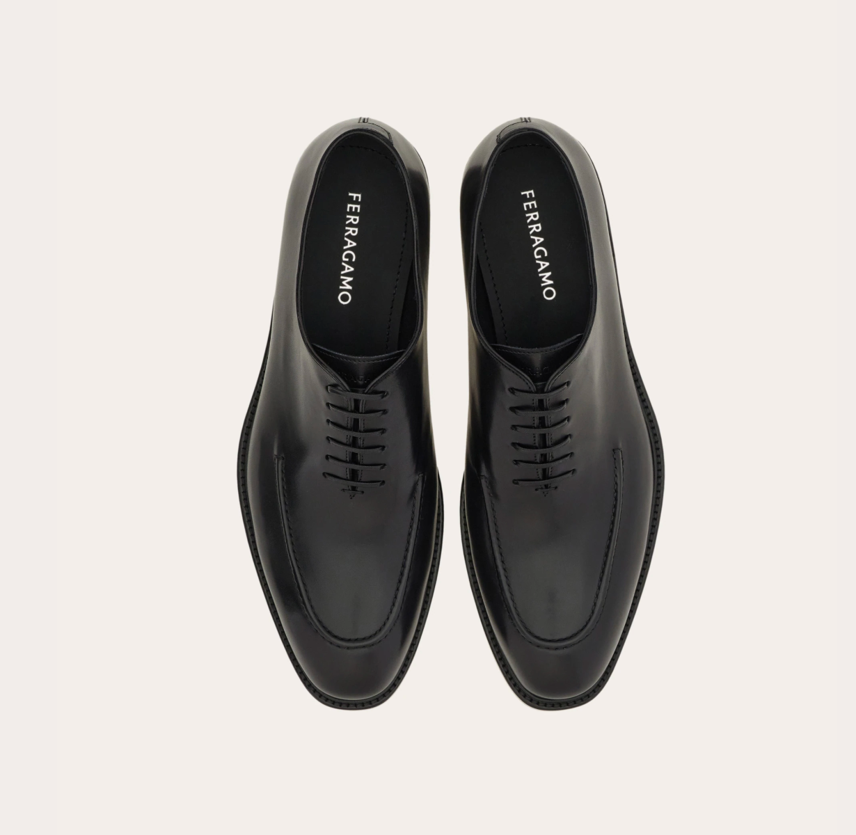  Giày Nam Salvatore Ferragamo Oxford Stitching Detail 'Black' 