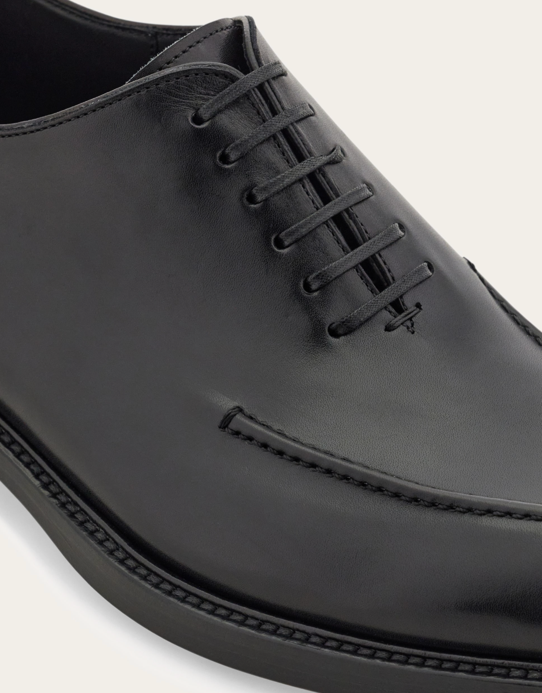  Giày Nam Salvatore Ferragamo Oxford Stitching Detail 'Black' 