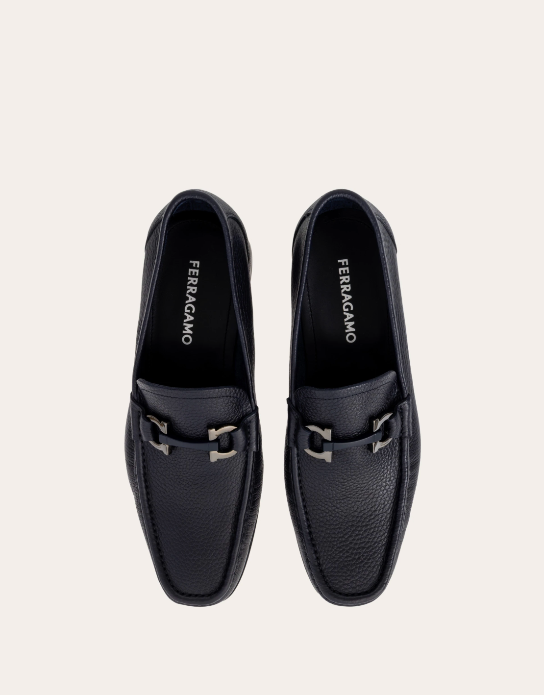  Giày Nam Salvatore Ferragamo Gancini Ornament Loafer 'Black' 