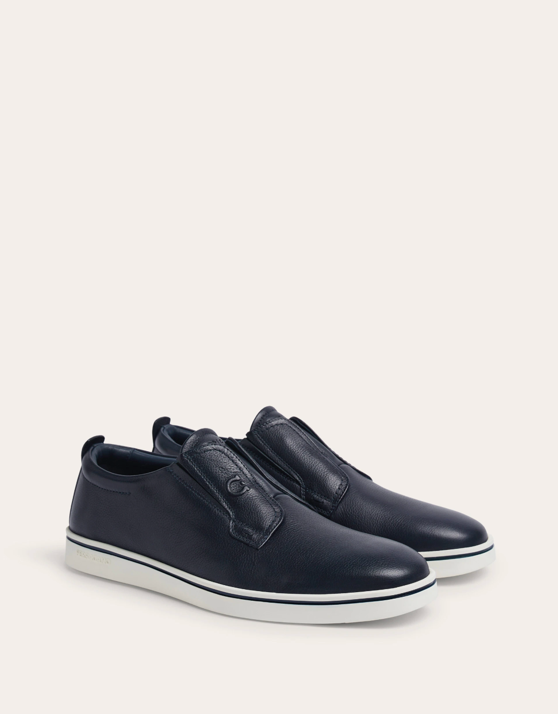  Giày Nam Salvatore Ferragamo Derby Slip-on 'Navy' 