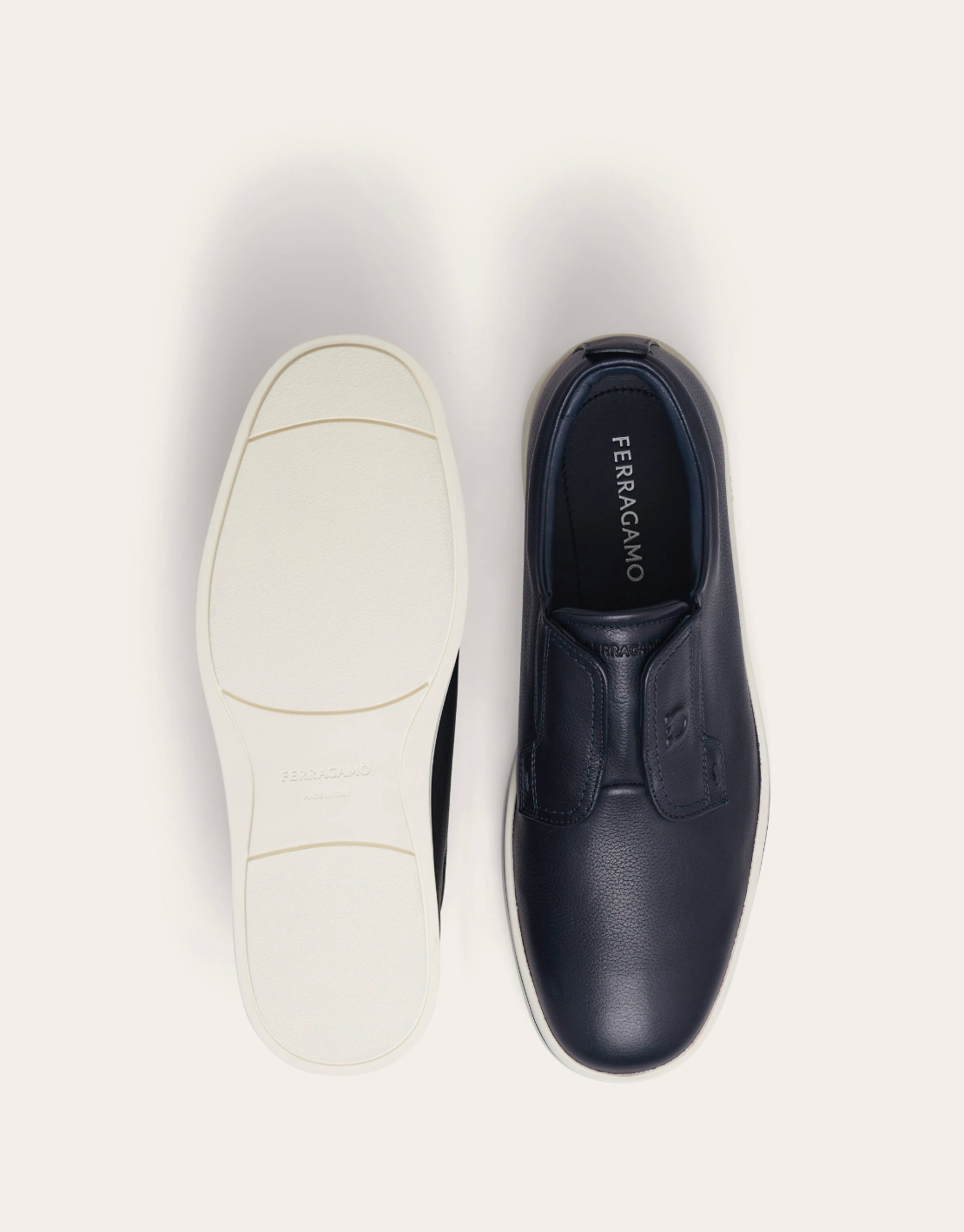  Giày Nam Salvatore Ferragamo Derby Slip-on 'Navy' 