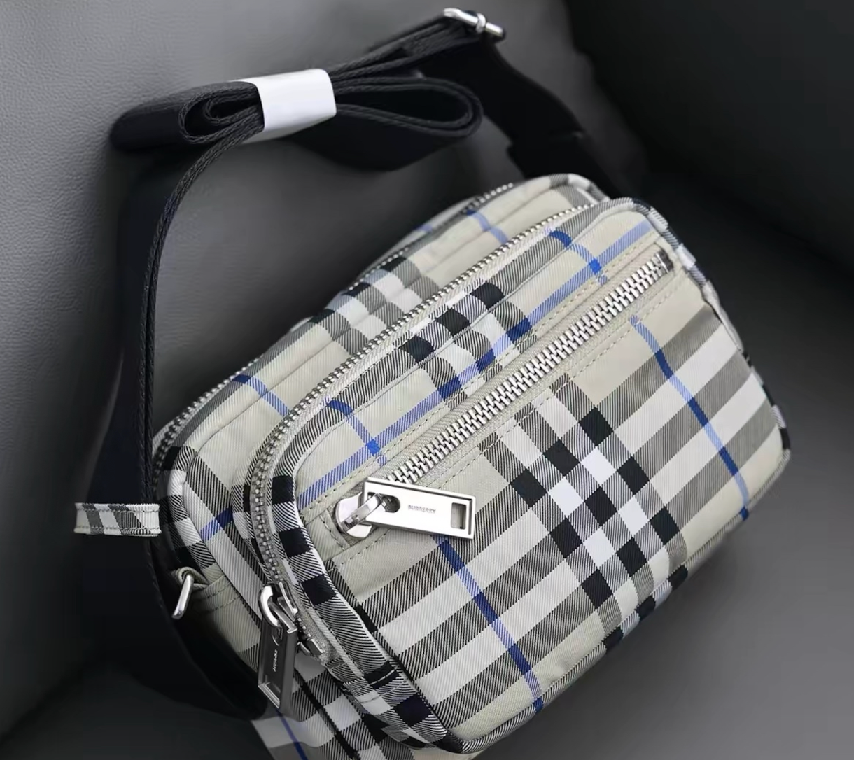 Túi Burberry Check Crossbody Bag 'Lichen Beige' 