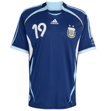  Áo Adidas Argentina 2006 Away Jersey #Messi19 
