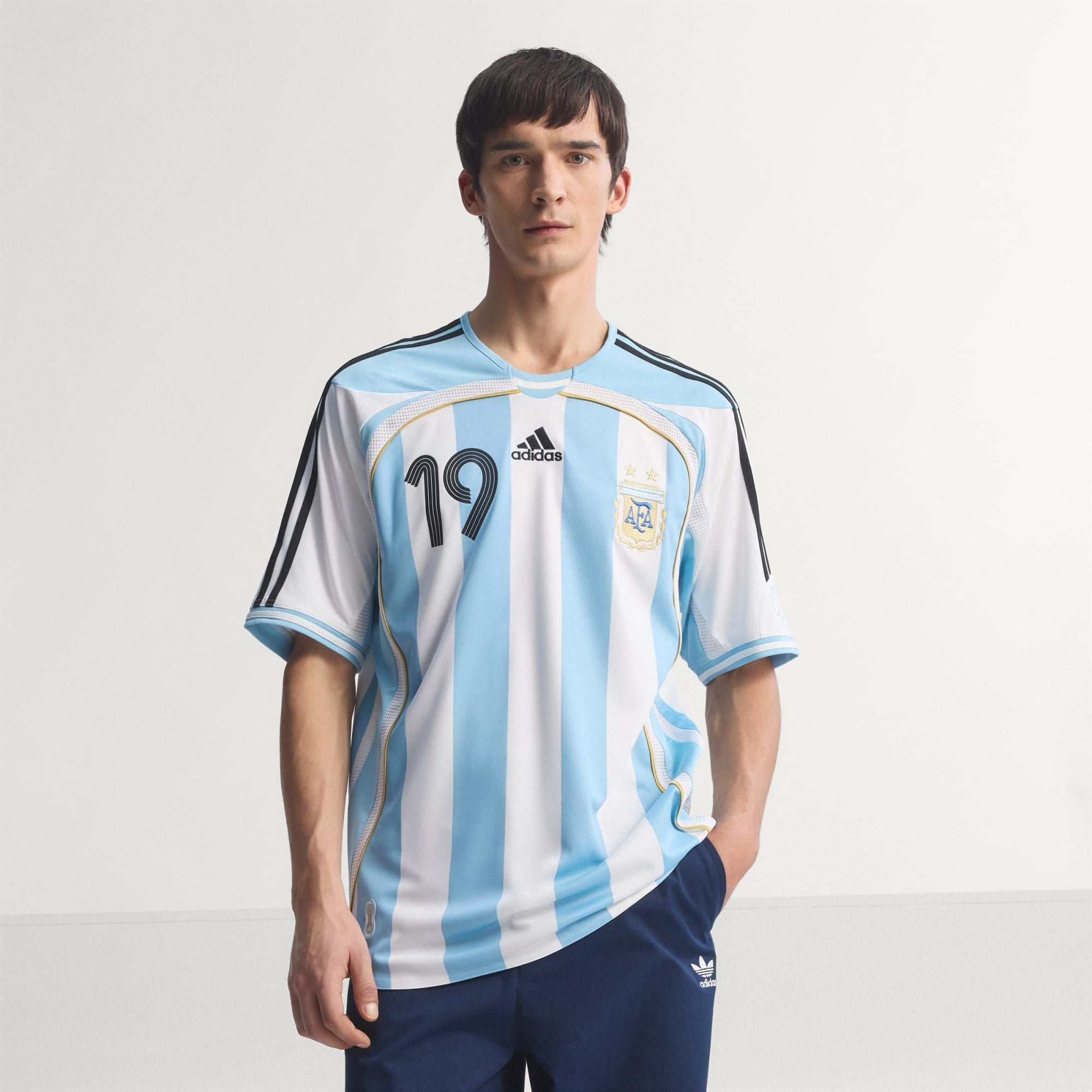  Áo Adidas Argentina 2006 Messi Home Jersey 