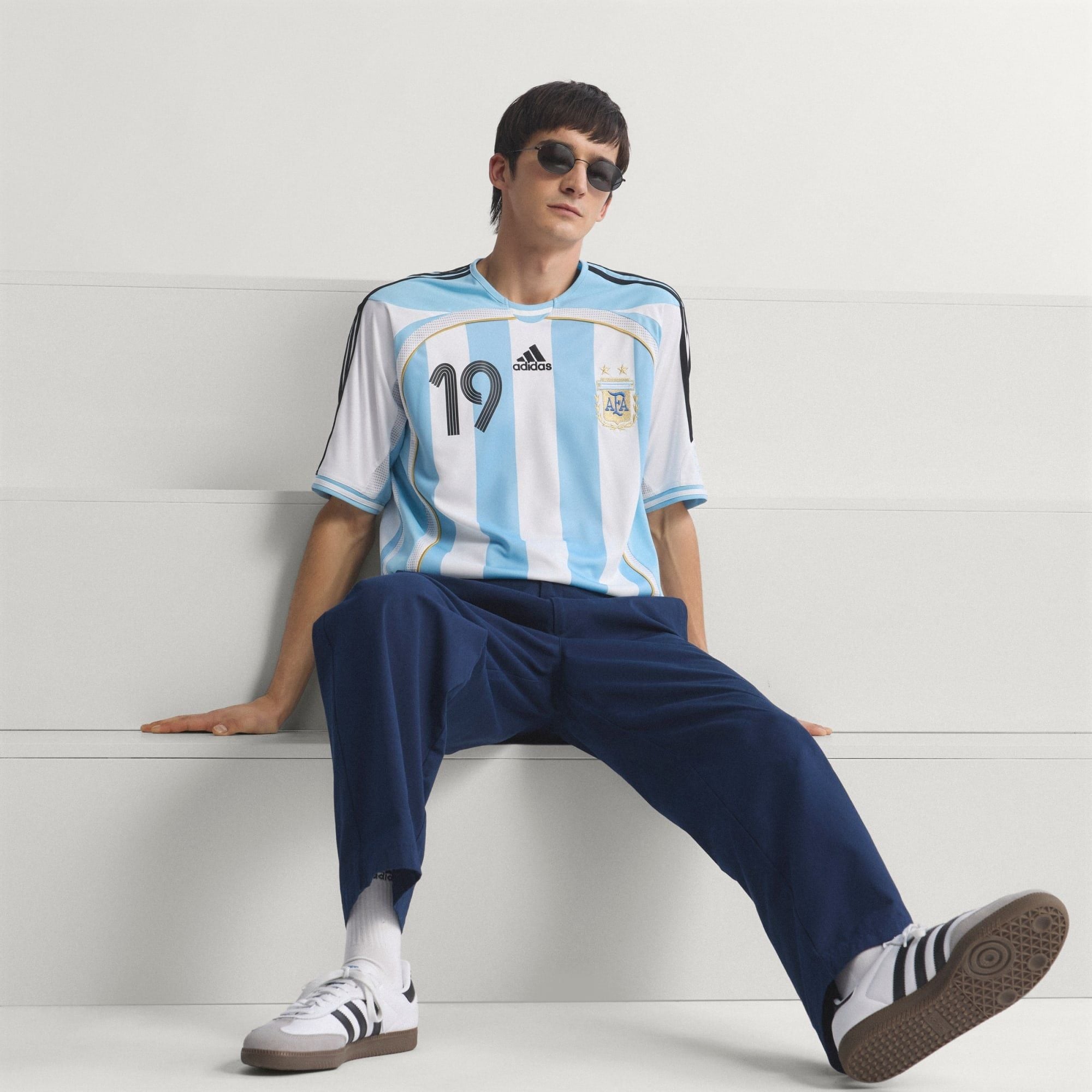  Áo Adidas Argentina 2006 Messi Home Jersey 