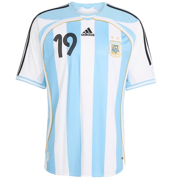 Áo Adidas Argentina 2006 Messi Home Jersey 