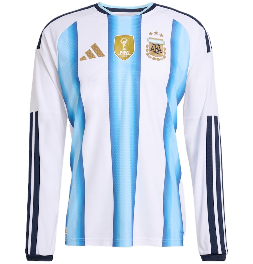  Áo Adidas Argentina 26 Home Authentic Long Sleeve Jersey 