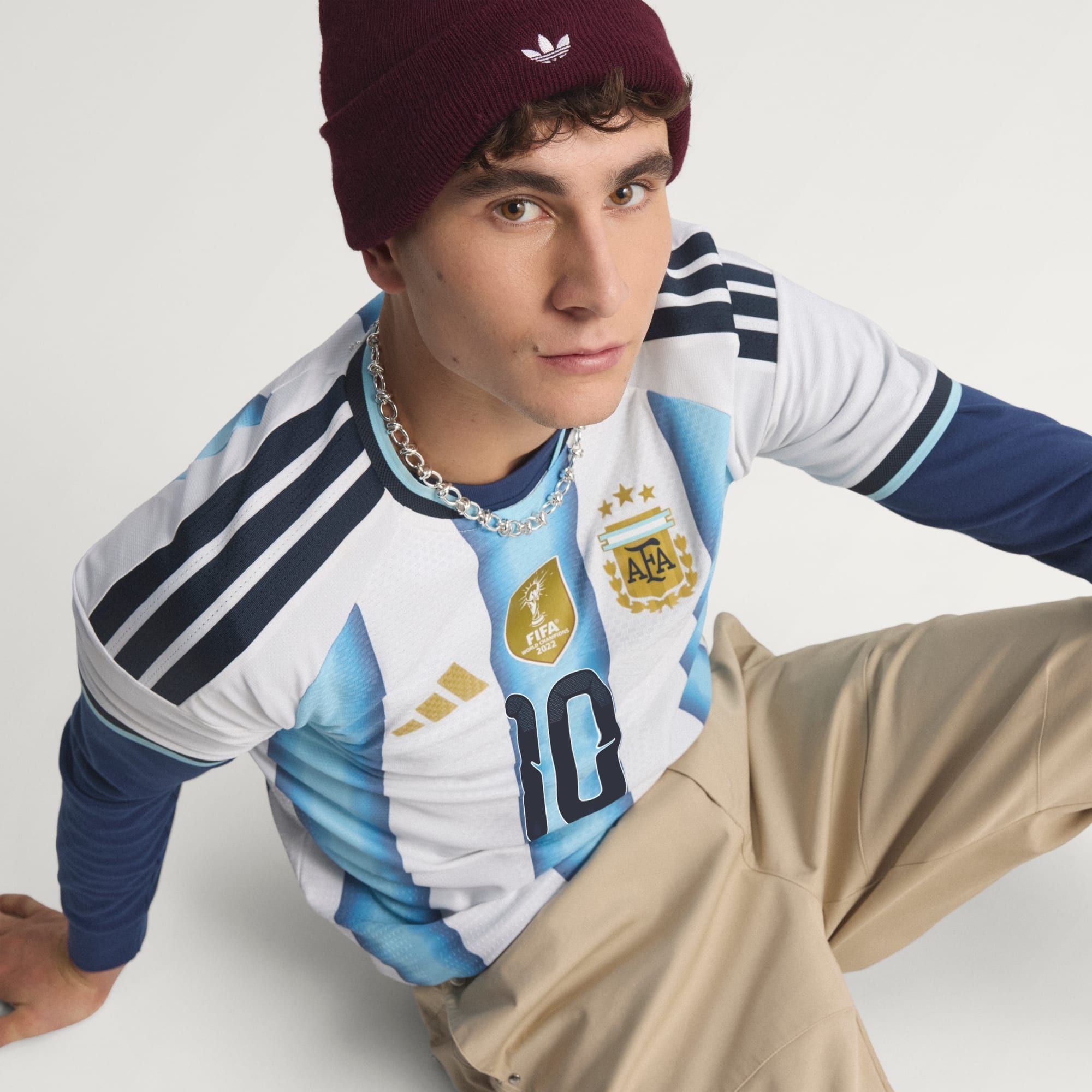  Áo Adidas Argentina 26 Home Messi Authentic Jersey 