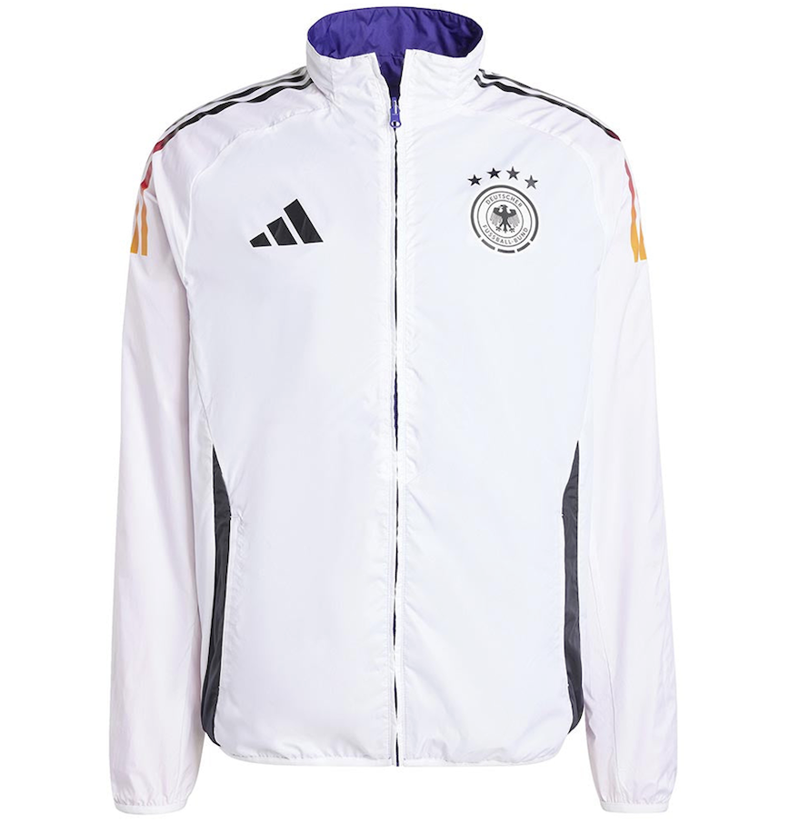 Áo Adidas Germany Anthem Jacket 'White Purple' 