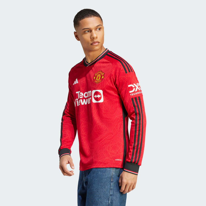  Áo Adidas Manchester United 23/24 Long Sleeve Home Jersey 'Red' 