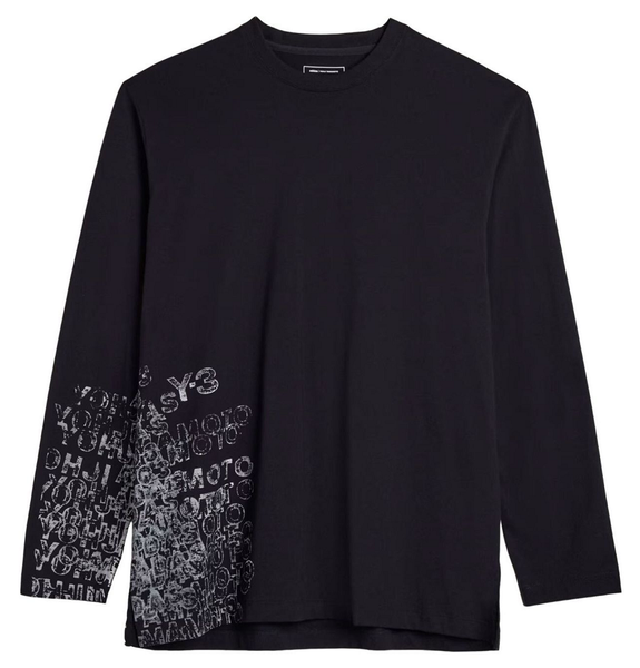  Áo Adidas Y-3 GFX Long Sleeve T-Shirt 'Black' 