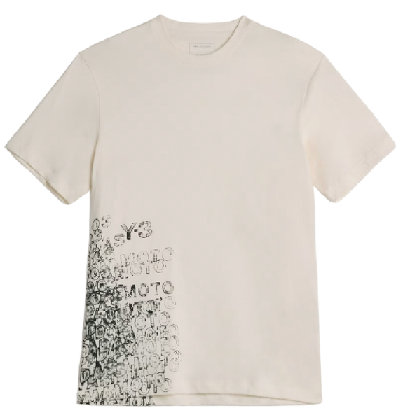  Áo Adidas Y-3 GFX Short Sleeve T-Shirt 'Chalk White' 