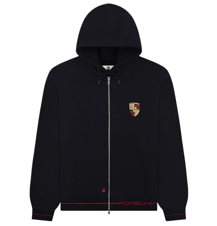  Áo Aimé Leon Dore x Porsche Zip Hoodie 'Black' 