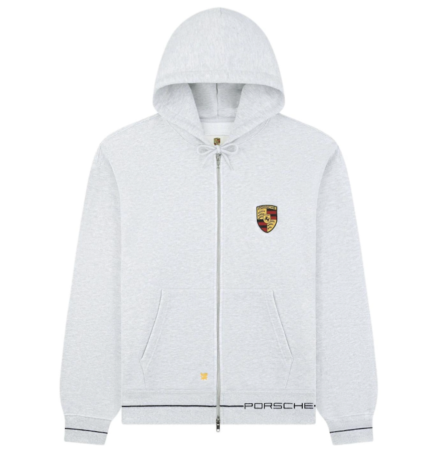  Áo Aimé Leon Dore x Porsche Zip Hoodie 'Grey' 