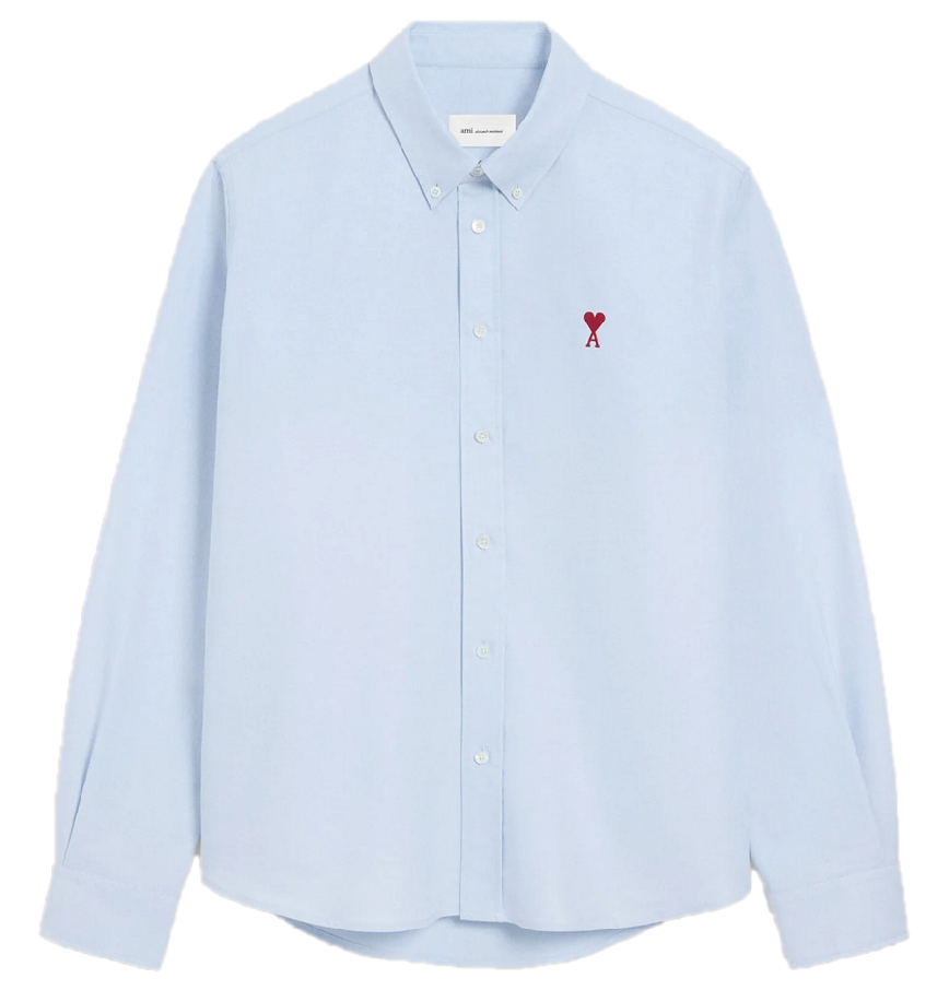  Áo Ami Collar With Embroidered Adc 'Blue' 