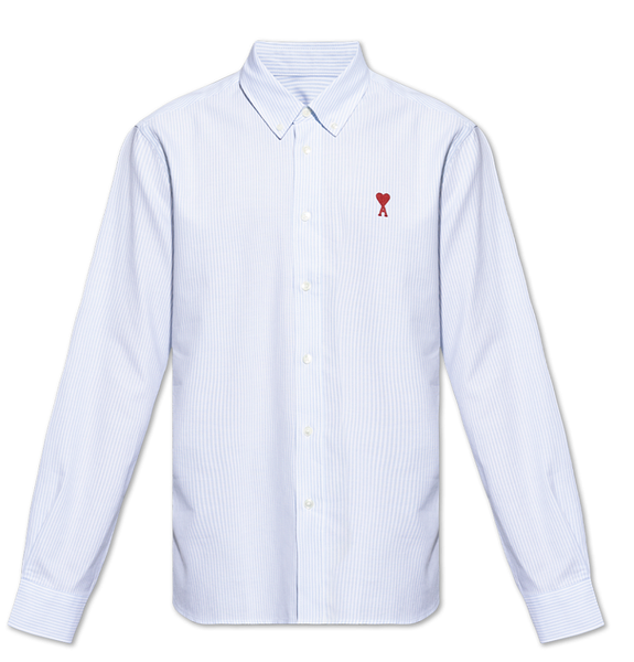  Áo Ami Collar With Embroidered Adc 'Blue' 