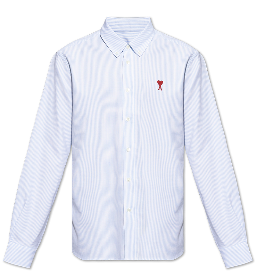  Áo Ami Collar With Embroidered Adc 'Blue' 