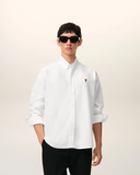  Áo Ami Collar With Embroidered Adc 'White' 