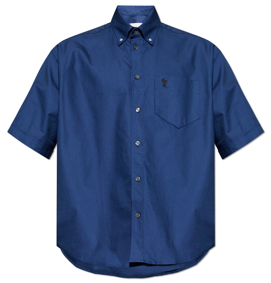  Áo Ami De Coeur Boxy Embroidered 'Blue' 