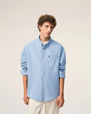  Áo Ami De Coeur  Boxy Embroidered Shirt 'Blue' 