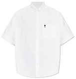  Áo Ami De Coeur Boxy Embroidered Shirt 'White' 