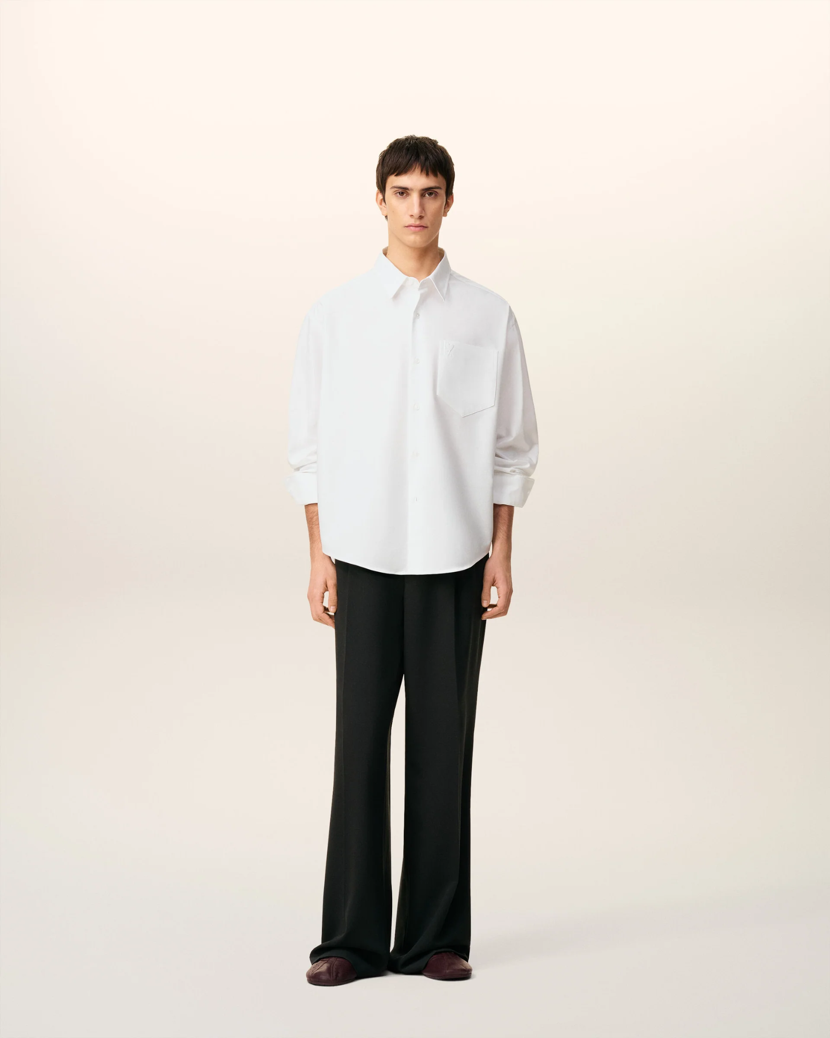  Áo Ami De Coeur Boxy Shirt 'White' 