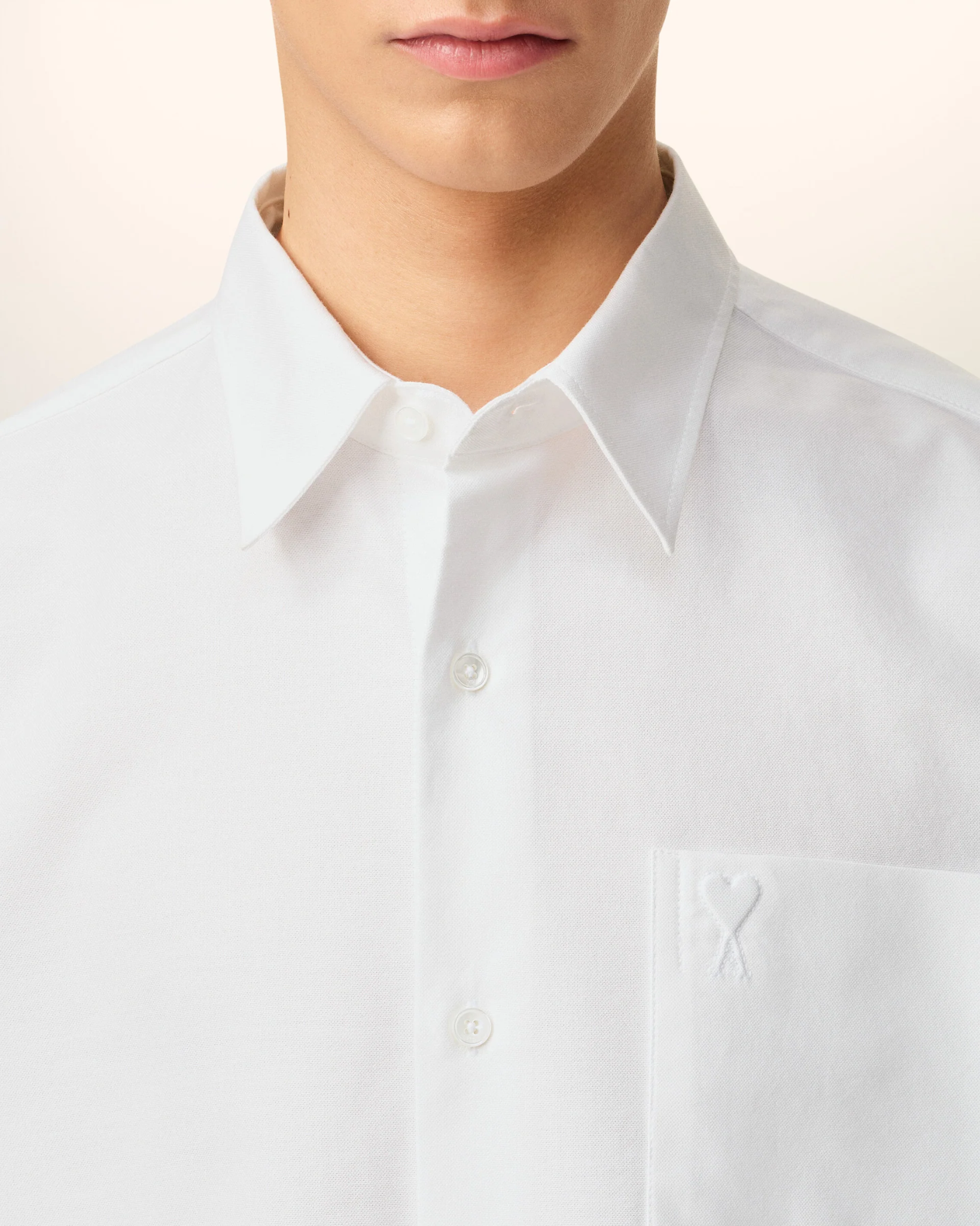  Áo Ami De Coeur Boxy Shirt 'White' 