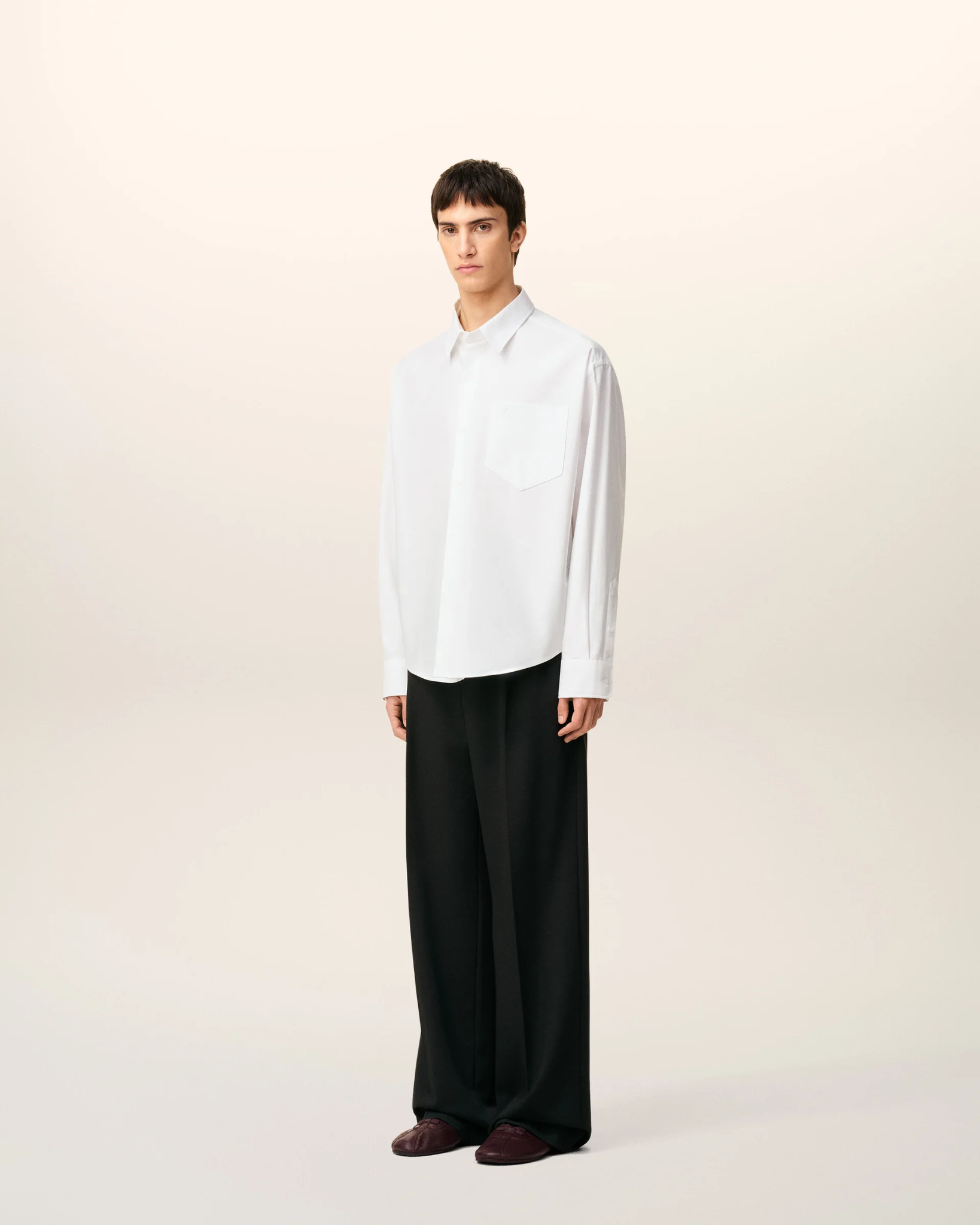  Áo Ami De Coeur Boxy Shirt 'White' 
