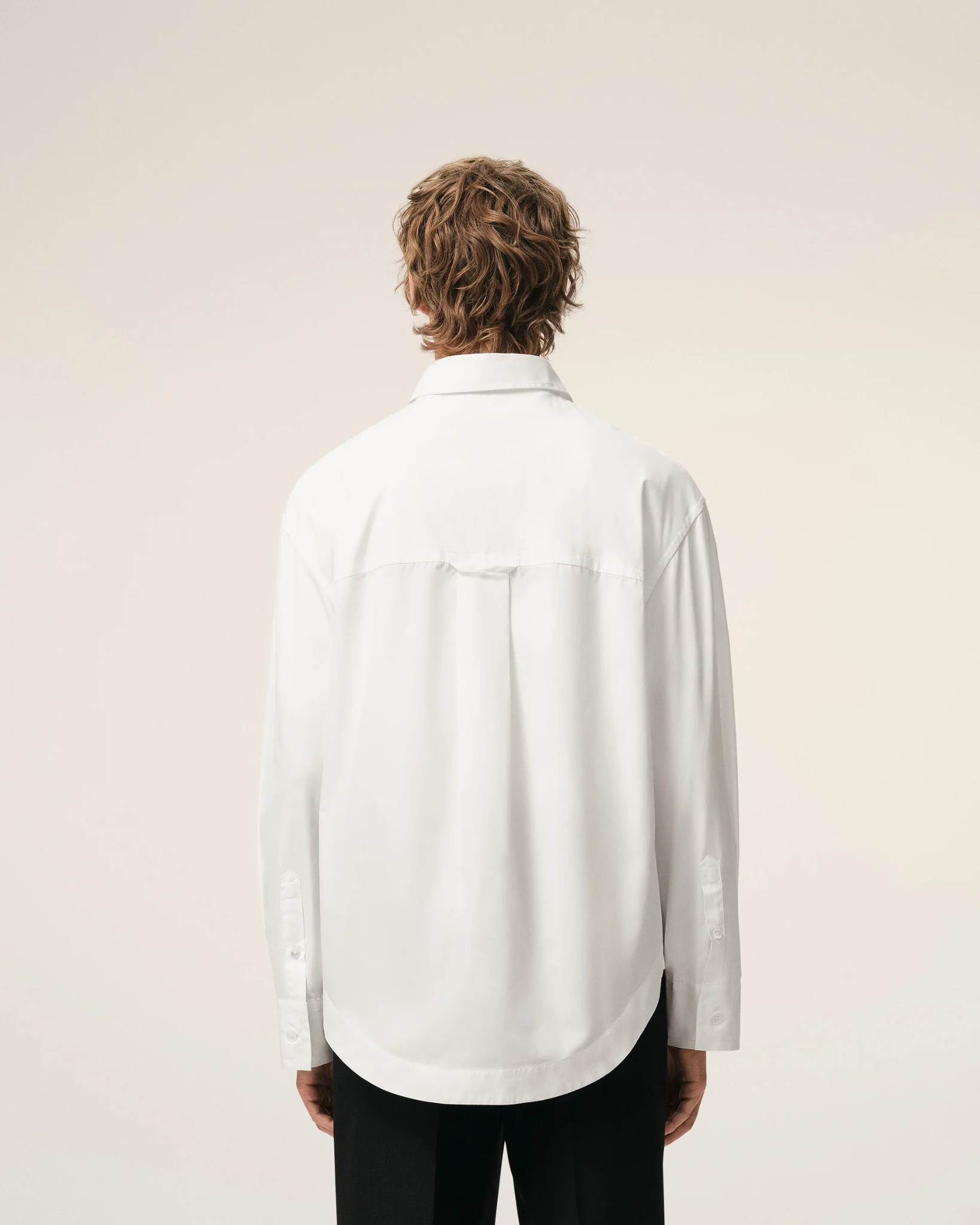 Áo Ami De Coeur Collar  Wide Shirt 'White' 