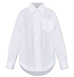  Áo Ami De Coeur Collar  Wide Shirt 'White' 