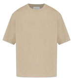  Áo Ami De Coeur Embossed T-shirt 'Beige' 