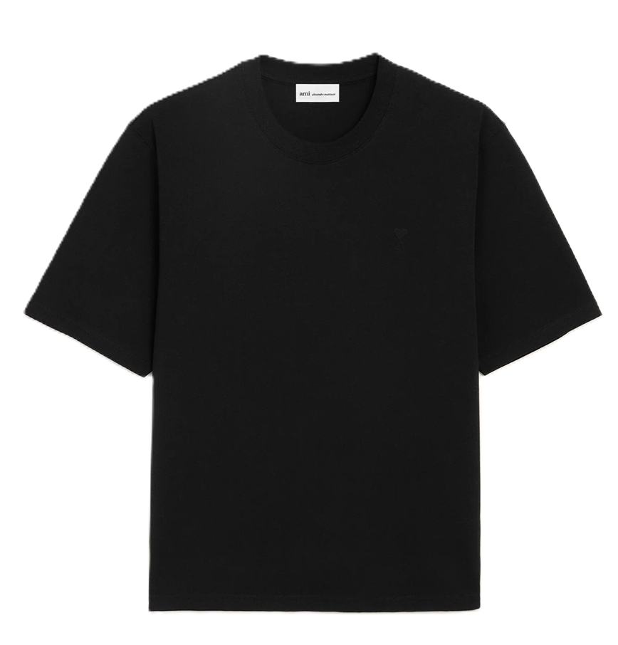  Áo Ami De Coeur Embossed  T-shirt 'Black' 