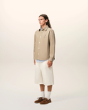  Áo Ami De Coeur Knitted  Overshirt 'Beige' 