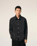  Áo Ami De Coeur Knitted  Overshirt 'Black' 