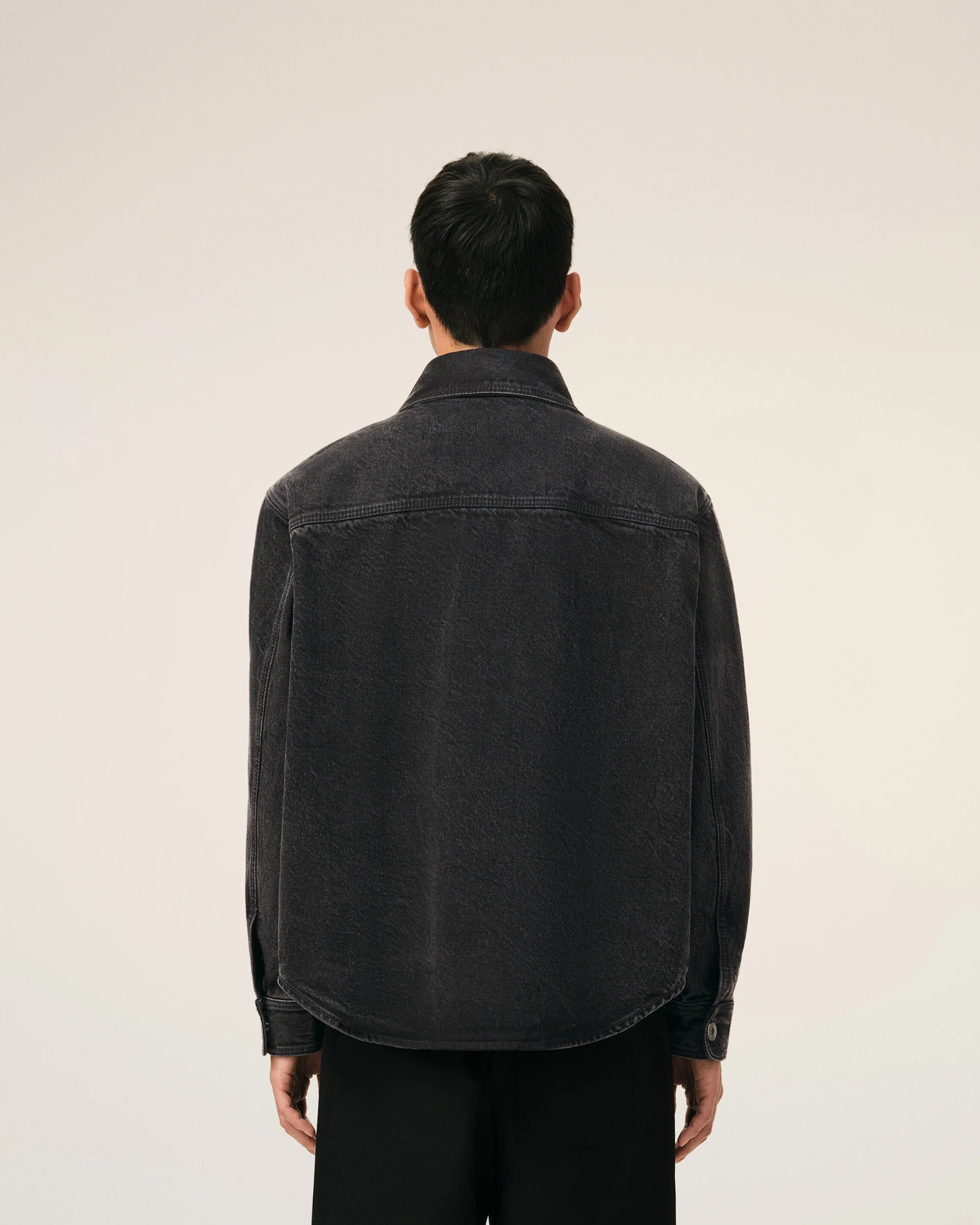  Áo Ami De Coeur Knitted  Overshirt 'Black' 