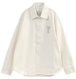  Áo Ami De Coeur Knitted  Overshirt 'White' 