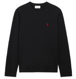  Áo Ami De Coeur Longlseeves T-Shirt 'Black' 