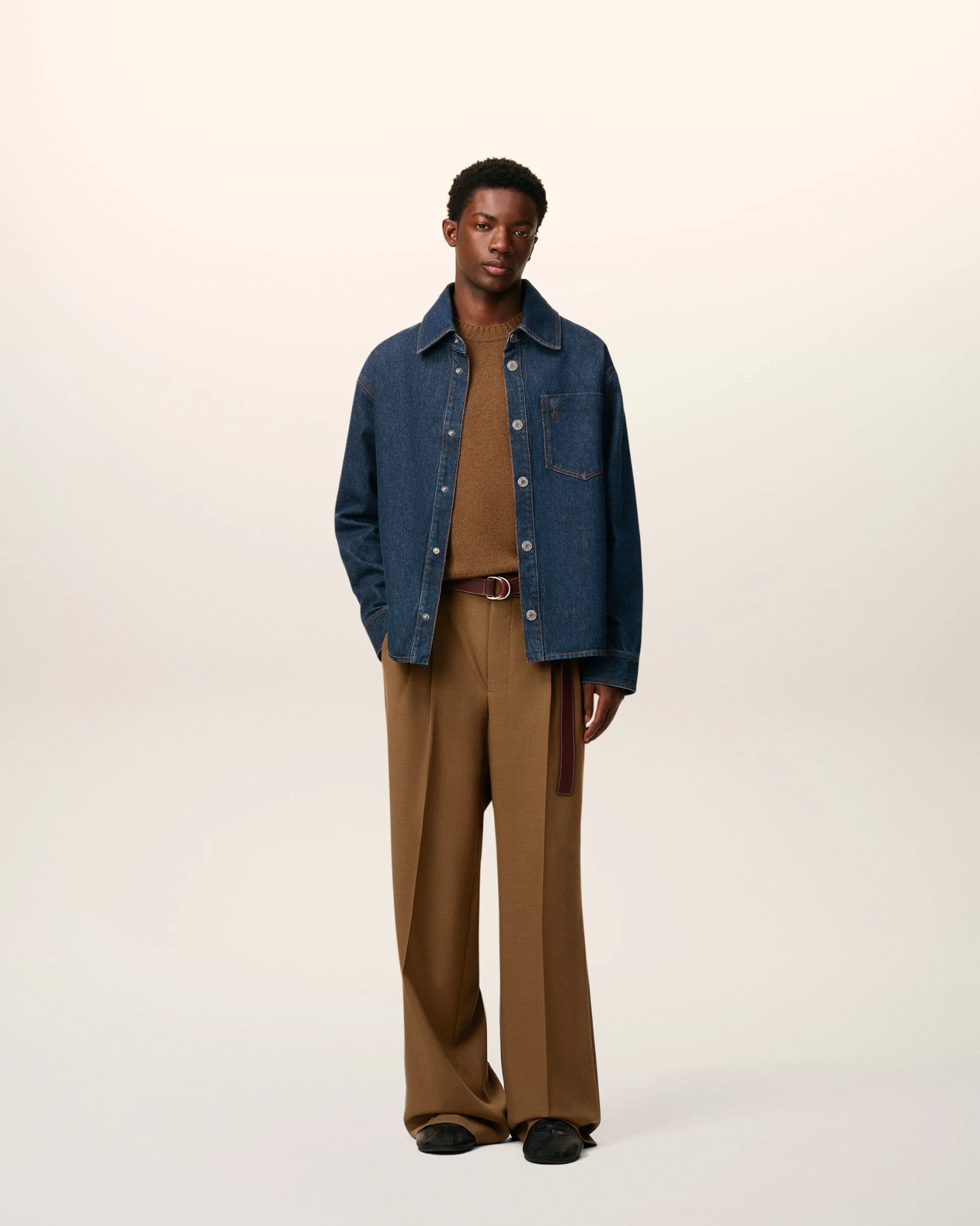  Áo Ami De Coeur Overshirt 'Blue' 