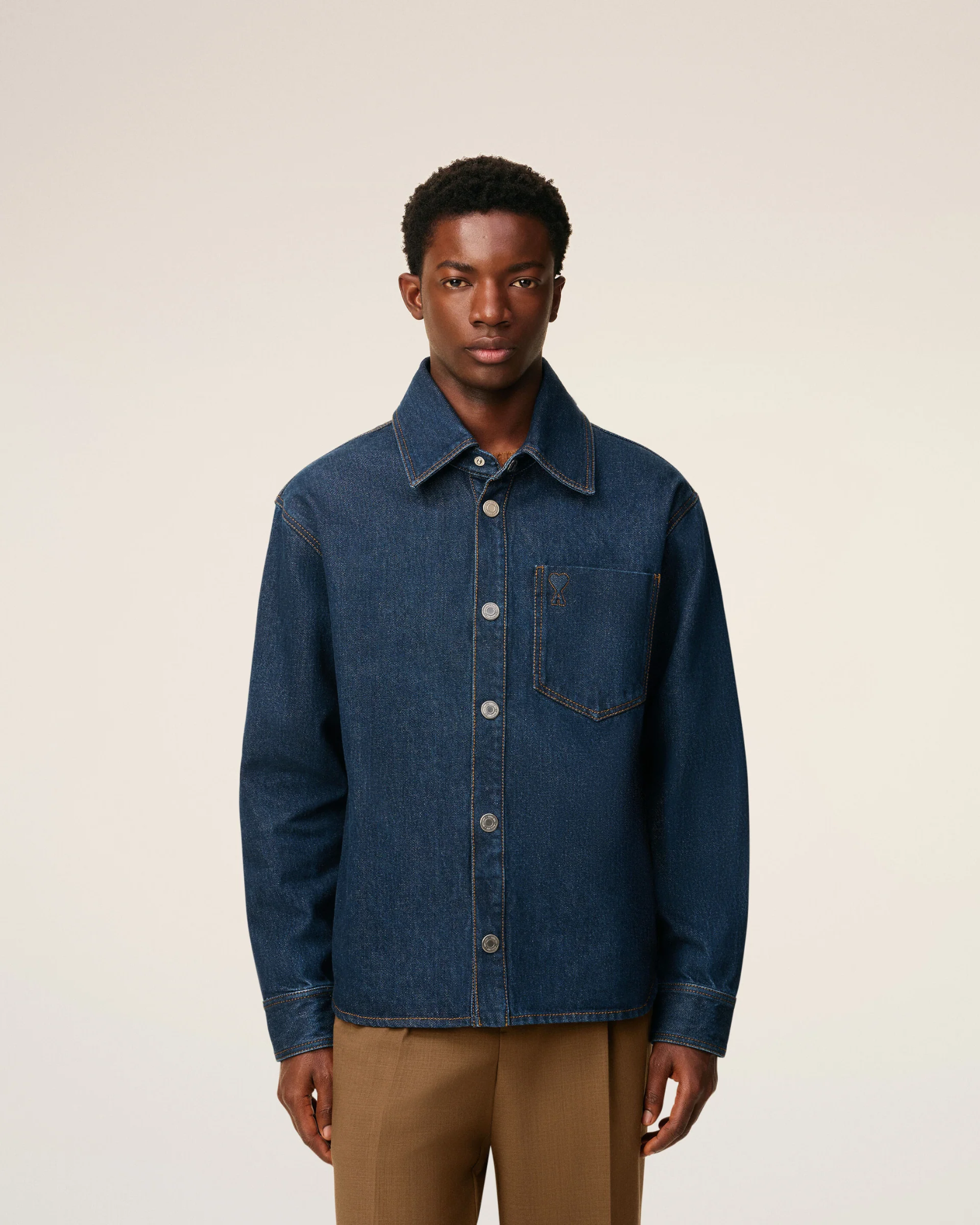  Áo Ami De Coeur Overshirt 'Blue' 