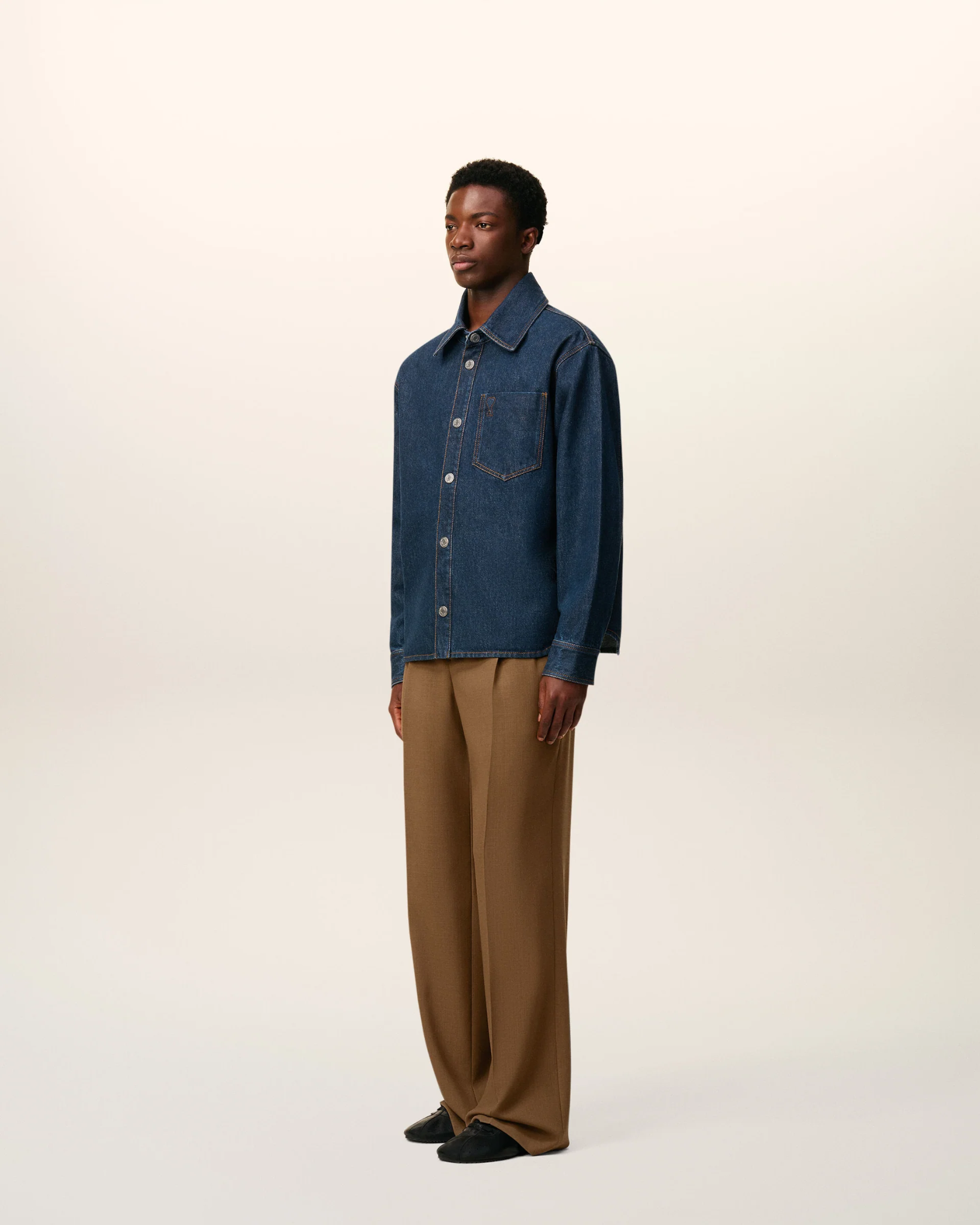  Áo Ami De Coeur Overshirt 'Blue' 
