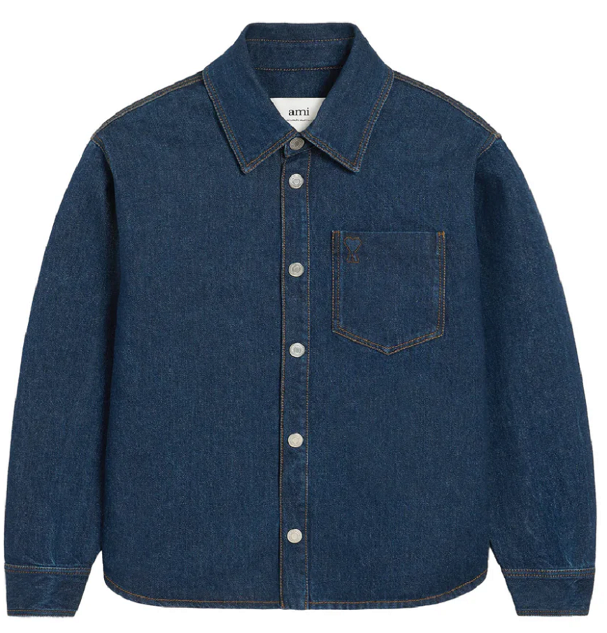  Áo Ami De Coeur Overshirt 'Blue' 