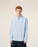  Áo Ami De Coeur Oxford Shirt 'Blue' 