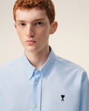  Áo Ami De Coeur Oxford Shirt 'Blue' 